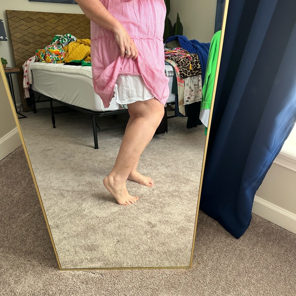 Pink Sleeveless Ruffle Dress - Picture 3 of 7